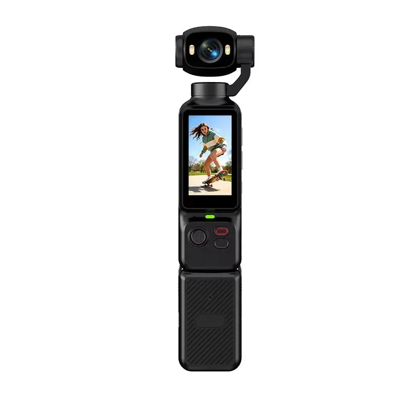 4K Handheld Gimbal Camera with 180° Flip Screen