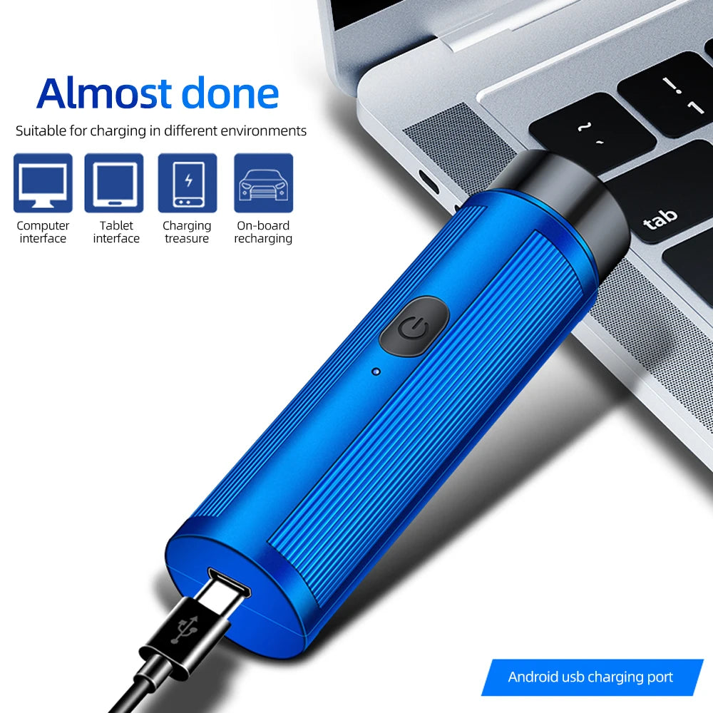 USB Rechargeable Mini Electric Shaver — Pocket-Size Portable Facial Razor for Men
