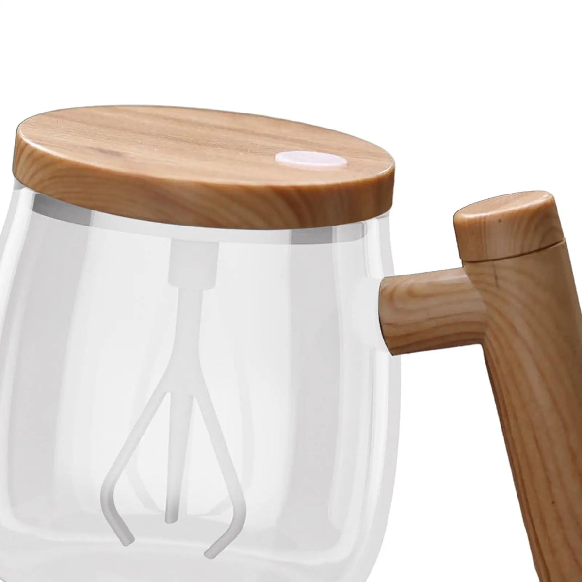 400 ml Self-Stirring Glass Mug for Coffee and Hot Drinks