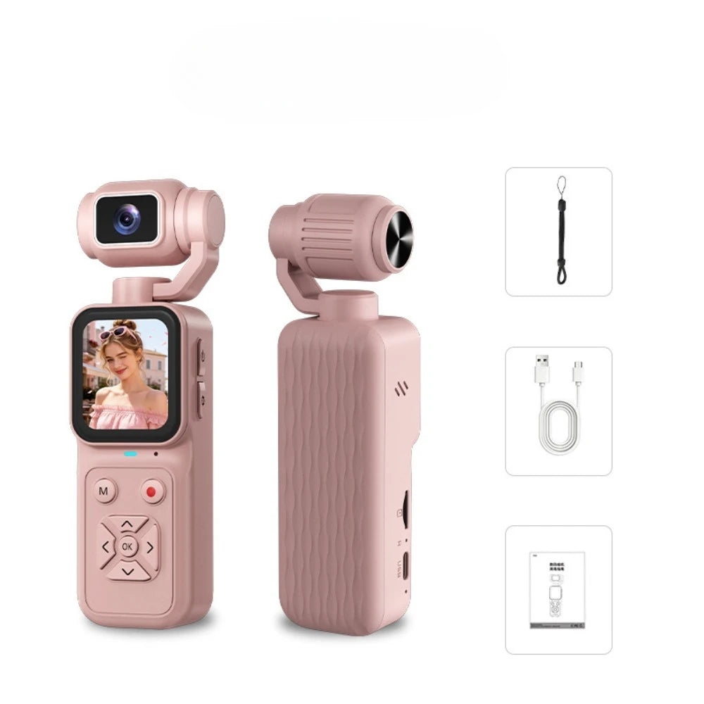 4K Vlogging Camera with 180° Flip, 16x Digital Zoom and 1.69-inch Screen