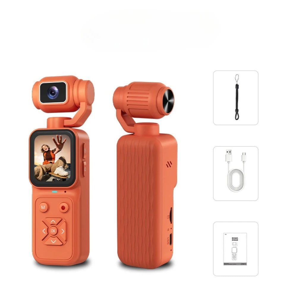 4K Vlogging Camera with 180° Flip, 16x Digital Zoom and 1.69-inch Screen