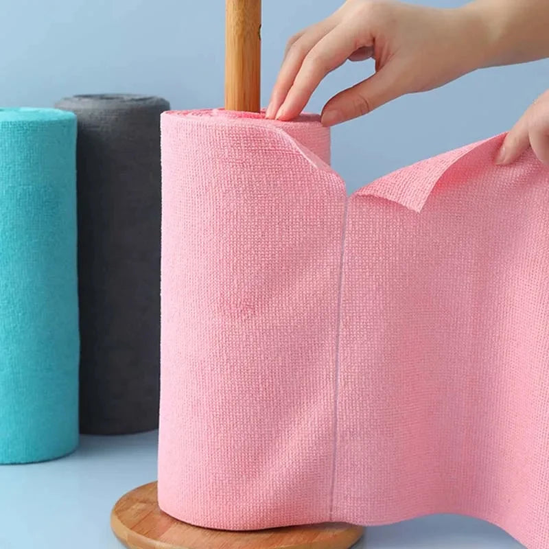 Reusable Microfibre Cleaning Cloth Roll – Tear-Off Kitchen Towels