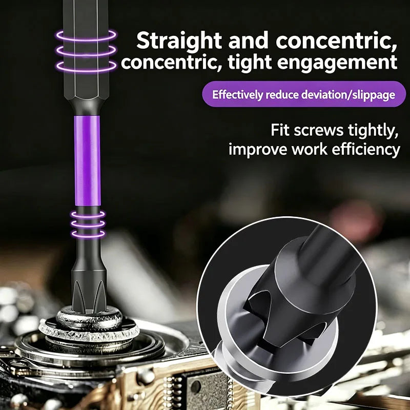 6-Piece Magnetic Phillips Screwdriver Bit Set