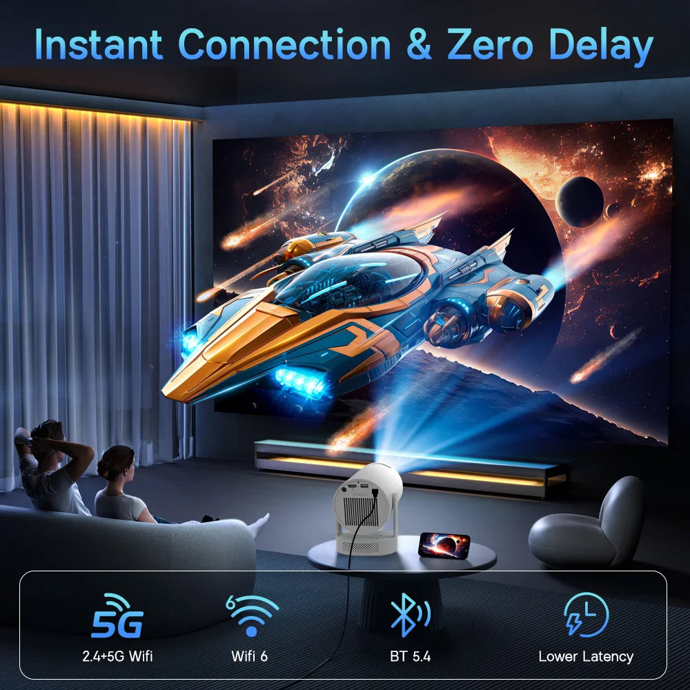 Magcubic Android 14 Native 1080P 8K Projector Manual Focus HY320Pro-A Full HD Projector Portable Home Cinema