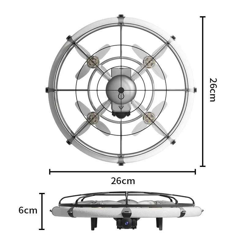 JJRC H145 UFO RC Drone with Protective Ring and RGB Lights