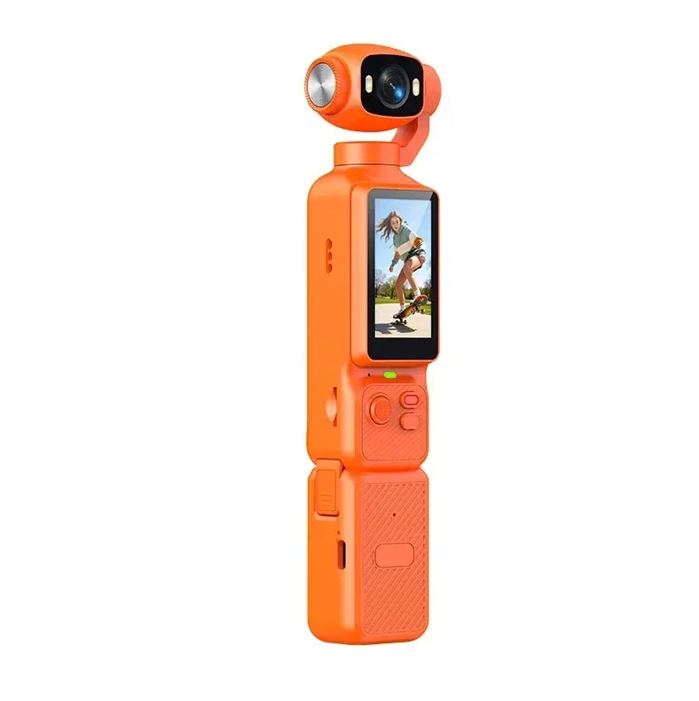 4K Handheld Gimbal Camera with 180° Flip Screen