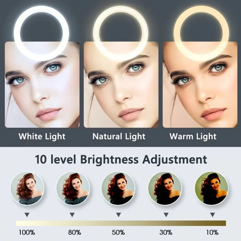 26 cm Ring Light with Tripod for Photography and Video