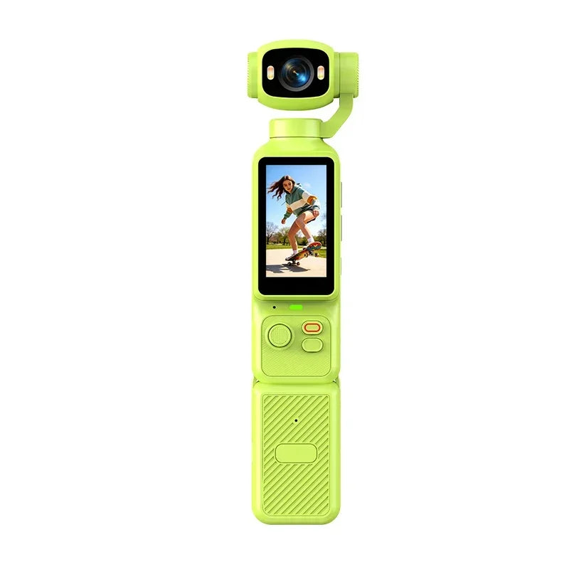 4K Handheld Gimbal Camera with 180° Flip Screen