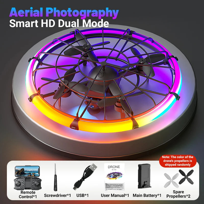 JJRC H145 UFO RC Drone with Protective Ring and RGB Lights