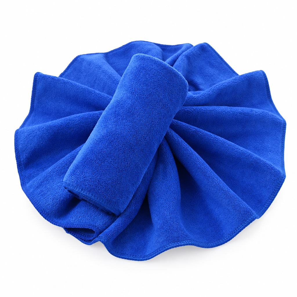 White-background blue towel hero