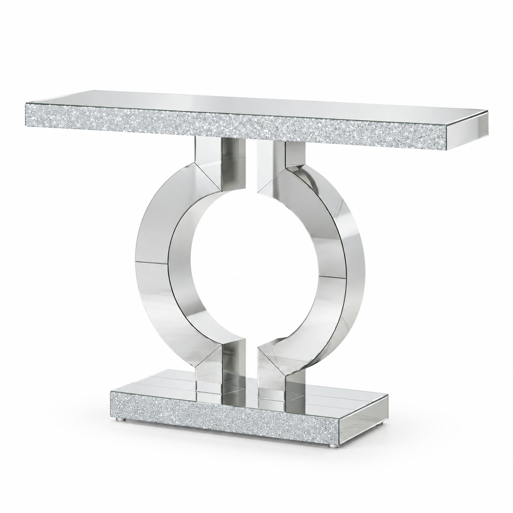 White-background mirrored console table hero candidate