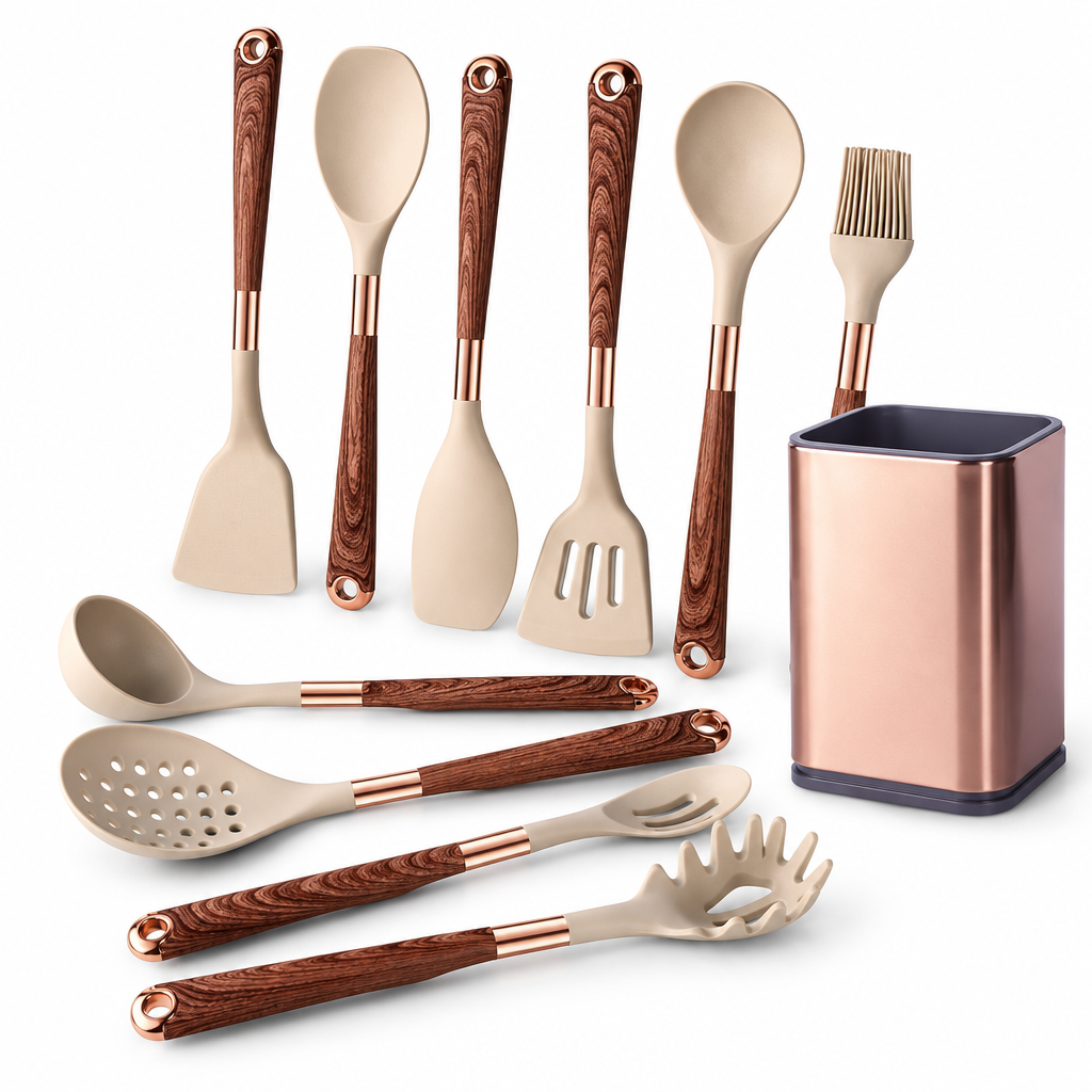 White-background silicone kitchen utensil hero draft
