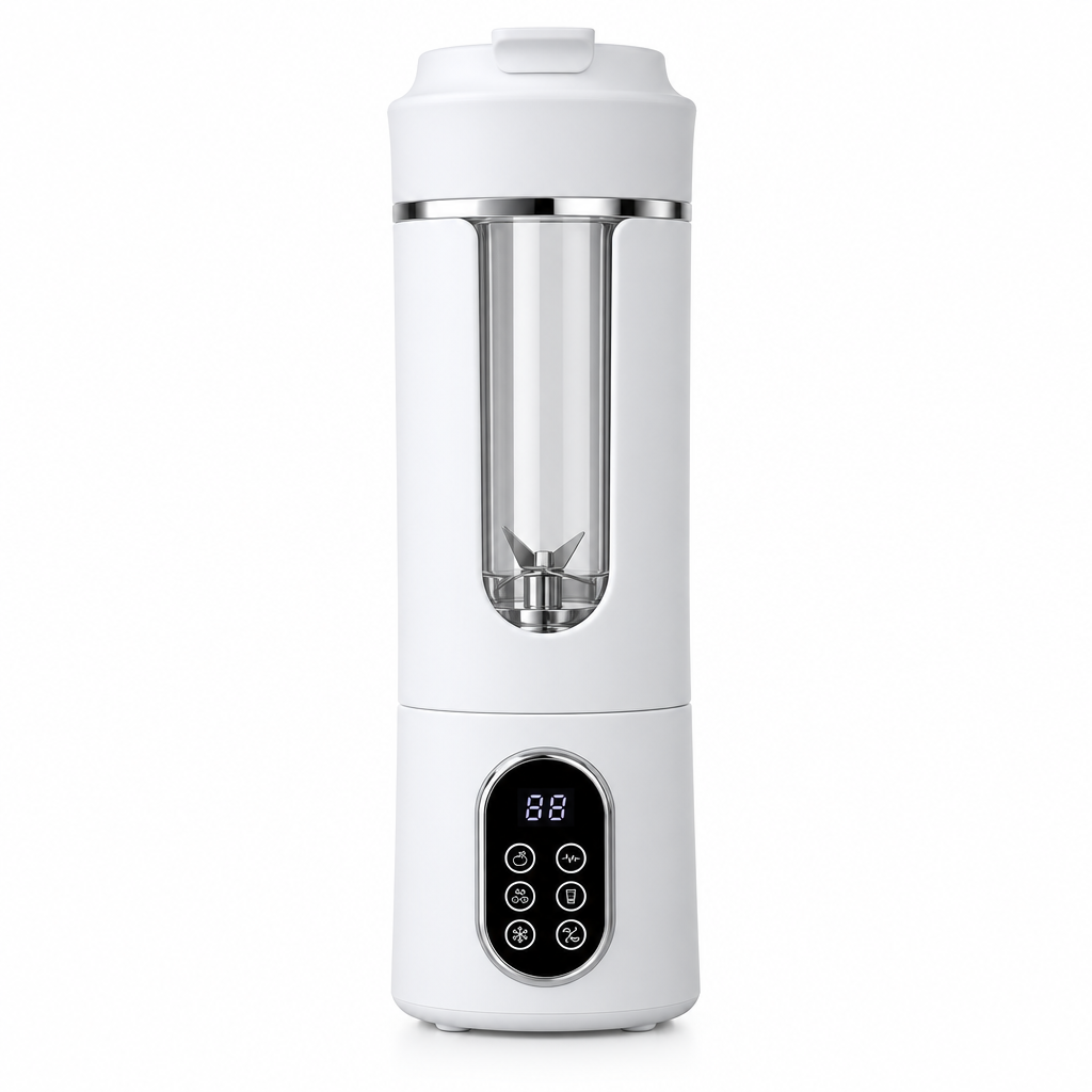 White hero shot of the portable blender on a clean white background
